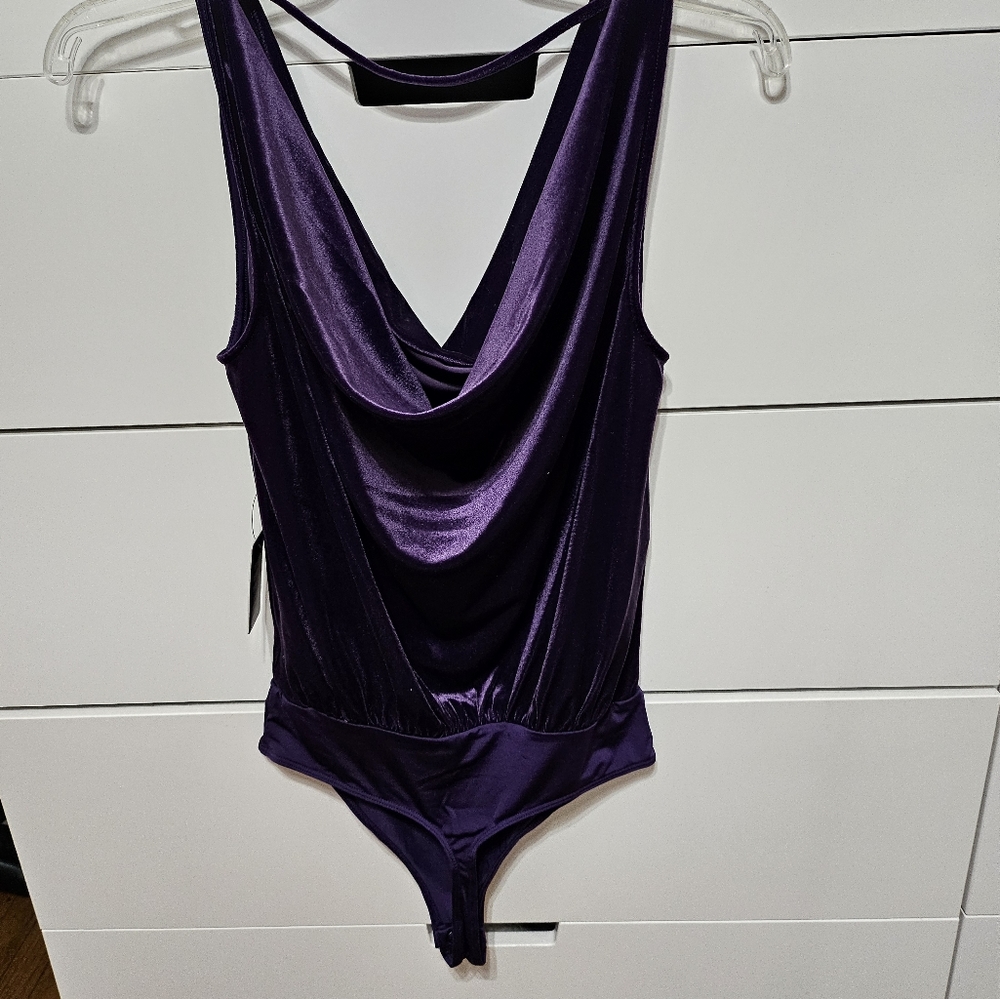 Womens velour bodysuit